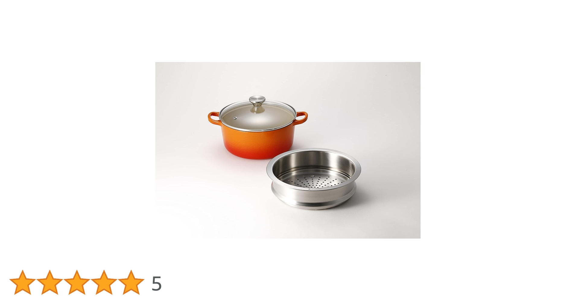 新品未使用LE CREUSET 鍋・フライパンセット スチーマー・ガラス蓋付き Amazon｜Le Creuset ル・クルーゼ マルチ・スチーマー(フタ付き